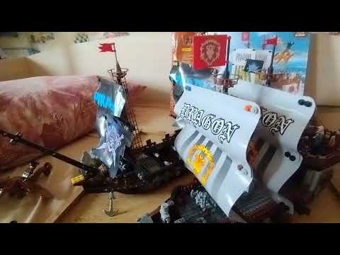 Видео: Обзор на конструктор от компании аусини Рыцарский корабль (серия пираты) 