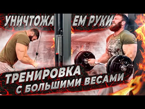 Видео: ТРЕНИРОВКА РУК ПО ХАРДКОРУ / КАК НАКАЧАТЬ БЫЧЬЮ ШЕЮ
