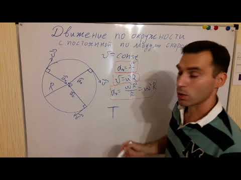 Видео: Теория. Движение тела по окружности с постоянной по модулю скоростью