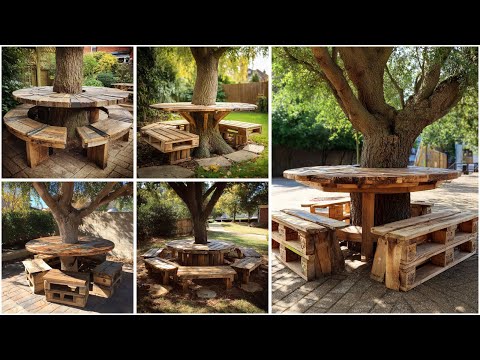 Видео: 100 идей для садовых столов на дереве 🌳🪵 | Вдохновение для садовой мебели из переработанного дерева