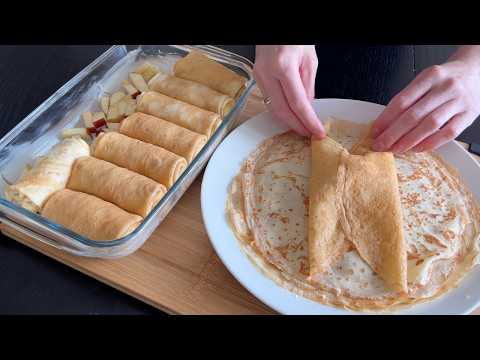 Видео: Тонкие БЛИНЧИКИ с ТВОРОГОМ, мой любимый рецепт! Очень нежные и ароматные!