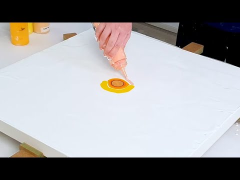 Видео: СОЛНЕЧНЫЕ ЛУЧИ ☀️ + СПЕЦИАЛЬНЫЕ НОВОСТИ!! / Акриловая заливка / Dutch Pour Bloom