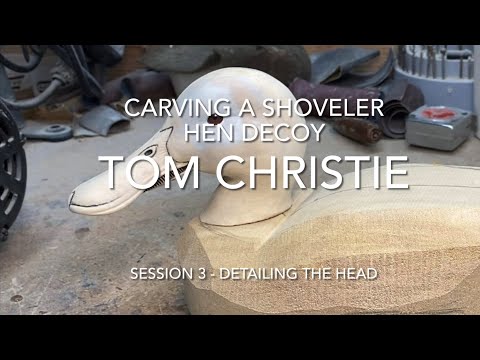 Видео: Вырезание чучела широконоски. Занятие 3 — Детализация головы