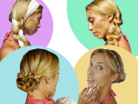 Видео: ШКОЛА! 4 варианта причёсок из КОС!БЫСТРАЯ причёска!