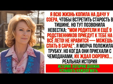 Видео: Невестка решила вселить на моей даче родителей и 9 родственников, так что я приготовила им "сюрприз