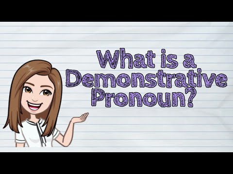 Видео: (АНГЛИЙСКИЙ) Что такое указательное местоимение? | #iQuestionPH