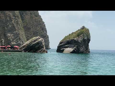 Видео: ЧЕРНОГОРИЯ 2021 : Пляжи Могрен 1 , 2  и остров Святого Николая