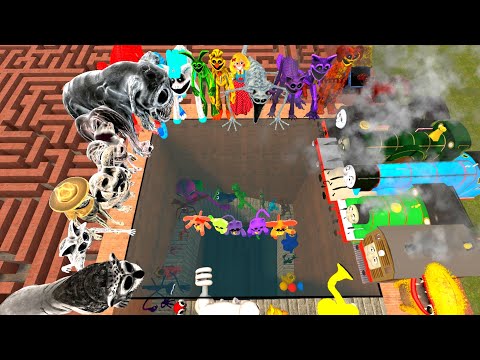 Видео: Спартанец вышибает всех Поппи, играем всей семьей в лабиринте, главы 1-4, зоономалия, монстр в Ga...