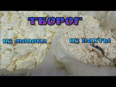 Видео: Творог из пахты. Простой способ приготовления.