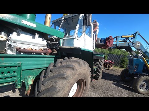 Видео: Пряники. Начало дискования. Подготовка трактора Т150 (часть 1)