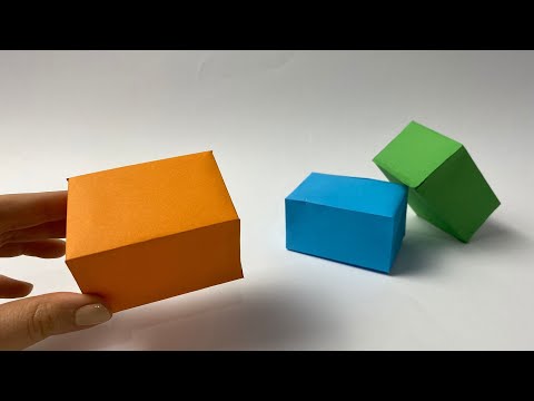 Видео: Как сделать квадратную призму из одного листа бумаги | Изготовление квадратной призмы ✅