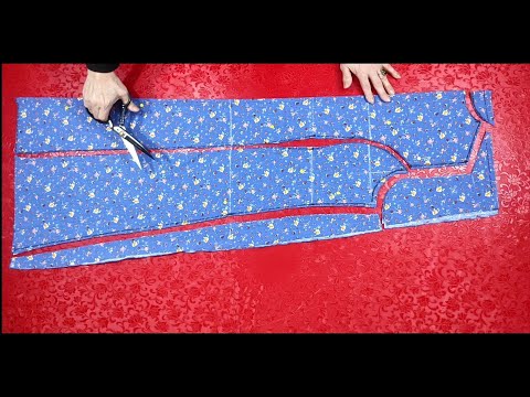 Видео: ТАКОЙ РЕЗКИ ВЫ ЕЩЕ НИКОГДА НЕ ВИДЕЛИ! Очень практичное платье с чашечками для кройки и шитья