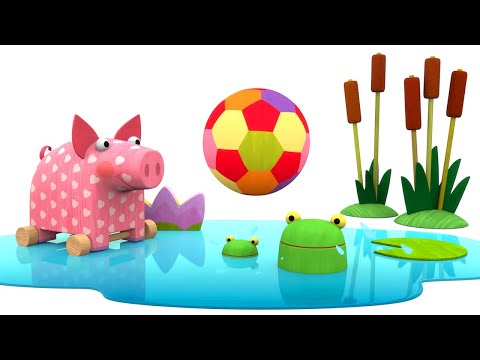 Видео: Деревяшки – Серия 10 – Мячик 🏐 | Новый развивающий познавательный мультик для малышей
