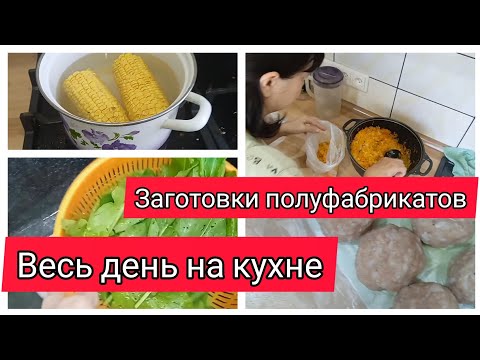 Видео: ✅Заготовки полуфабрикатов/Что в моей морозилке❄Весь день на кухне👌