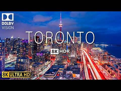 Видео: ТОРОНТО ВИДЕО 8K HDR 60 кадров в секунду DOLBY VISION С МЯГКОЙ ФОРТЕПИАННОЙ МУЗЫКОЙ