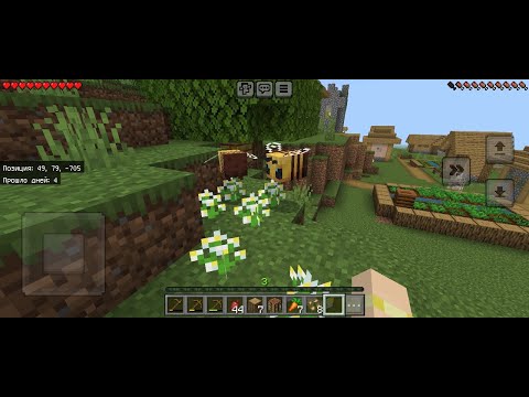 Видео: Приручила пчелу 🎲Minecraft - PE🎲