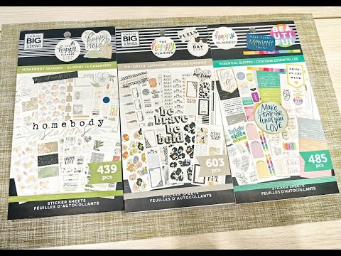 Видео: Посылка из США, стикербуки The Happy Planner, часть 3