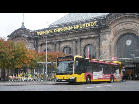 Видео: Mercedes Benz C2 на 90 автобусном маршруте из Löbtau, Ebertplatz - Perstewitz