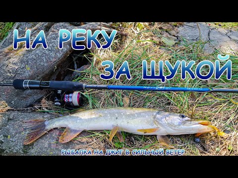 Видео: За щукой на реку. Джиг в сильный ветер!