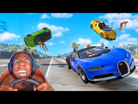 Видео: Bugatti chiron Смешные моменты 🤣 - [BeamNG.Drive]