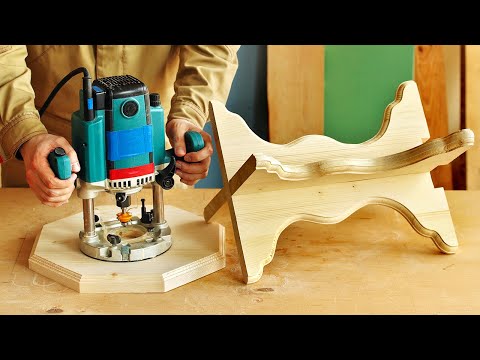 Видео: 4K Изготовление и фрезерование фигурного табурета, making and milling small wooden chair