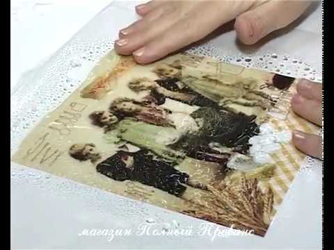 Видео: Декор основы для часов в техниках декупаж и имитация чеканки