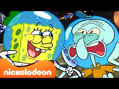 Видео: Губка Боб | 30 минут Губки Боба в космосе! 🚀 | Nickelodeon Cyrillic