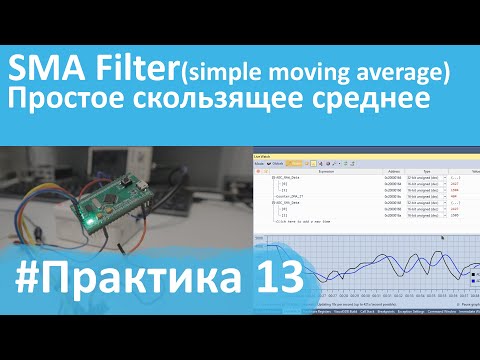 Видео: SMA Filter(Simple moving average) - Простое скользящее среднее или арифметическое скользящее среднее