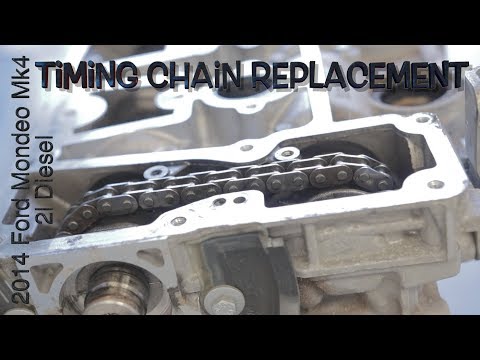 Видео: Замена цепи ГРМ на Ford Mondeo Mk4 2l Diesel 2014 года выпуска