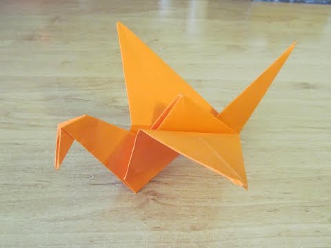 Видео: Как сделать ПТИЦУ ИЗ БУМАГИ Бумажная птица ОРИГАМИ How to make PAPER BIRD ORIGAMI