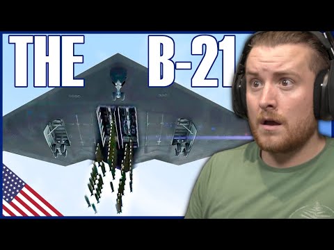 Видео: Реакция Королевской морской пехоты на первый американский рейдер B-21, которого боится весь мир!