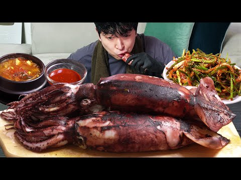 Видео: Кальмары на пару!🦑 Вкусный гарнир к напитку MUKBANG REALSOUND ASMR EATINGSHOW