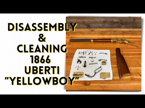 Видео: Разборка и чистка Uberti 1866 Yellowboy [Как сделать]