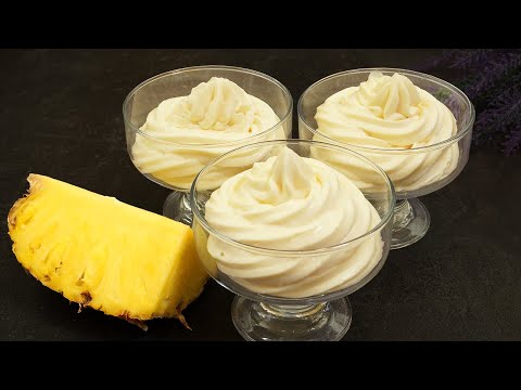 Видео: Ананасовый муссовый десерт за 5 минут! Этот рецепт ищут все! Никакой выпечки!