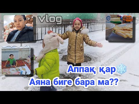 Видео: ВЛОГ/Аппақ қар❄️💖Аяна биге бара ма?!🤩😌#влог #vlog #казакша