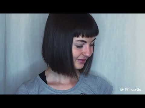 Видео: КЛАССИЧЕСКИЙ БОБ / КАРЕ С ПРЯМОЙ ЧЕЛКОЙ.