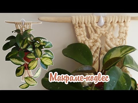 Видео: Макраме подвес для растений | Подробный видео урок | DIY