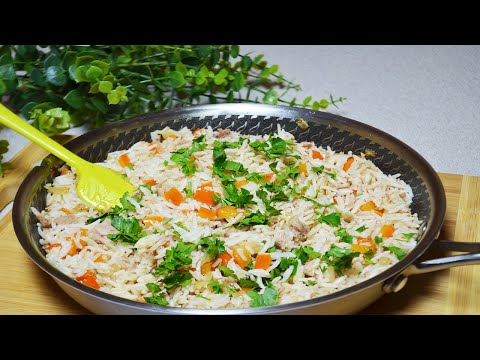 Видео: Обед или Ужин за 15 минут – РИС с Консервированным ТУНЦОМ.  Бюджетно, сытно и полезно!