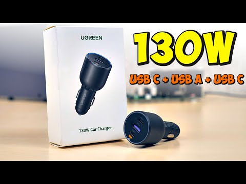 Видео: UGREEN 130W 3-USB 👉 ЗАРЯДНИК В ПРИКУРИВАТЕЛЬ - Type-C, Power Delivery 3.0, QC 4, Iphone, Samsung