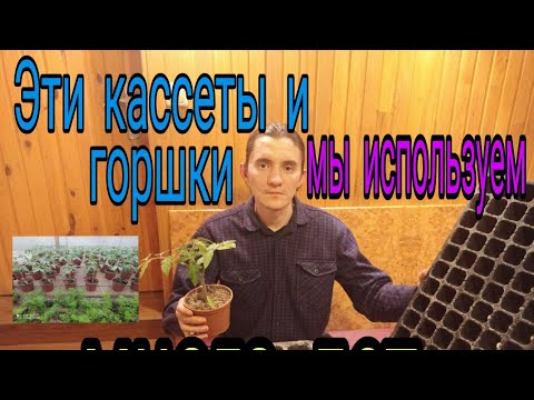 Видео: Какие  кассеты и горшки выбрать для рассады