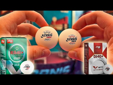 Видео: Сравнил DHS RS 40+ c DHS DJ40+ WTT! Мячи  из переработанного пластика!