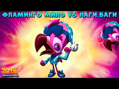 Видео: ФЛАМИНГО МИЛО ЛАГИ, БАГИ, "ТОП" КОМАНДЫ В ИГРЕ Zooba: Битва животных