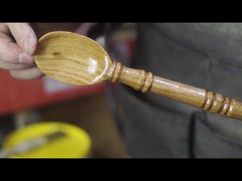 Видео: Ложка на токарном станке