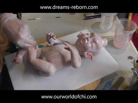 Видео: Изготовление силиконовой куклы-младенца TARRA — Часть 1: Изготовление формы для перчаток