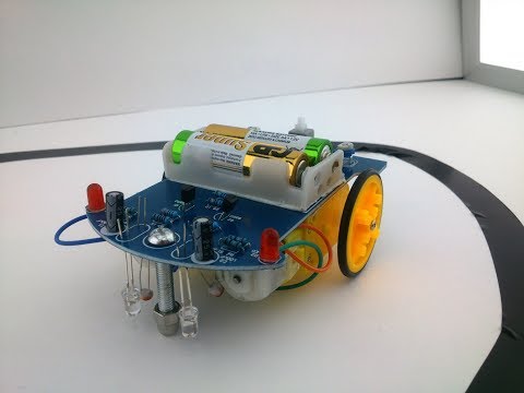 Видео: Beam робот или машинка ездящая по линии