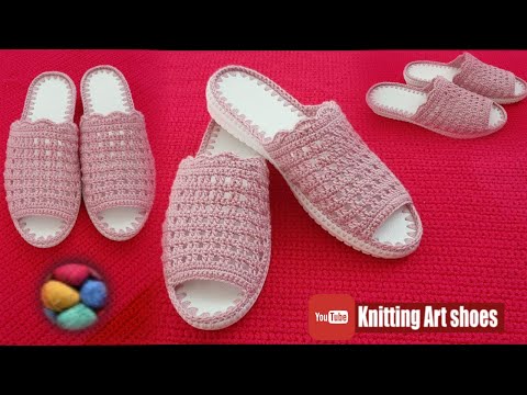 Видео: Ko‘chaga kiyishga shippak(tapichka) to‘qiymiz. Вяжем тапочки на подошве с крючком.