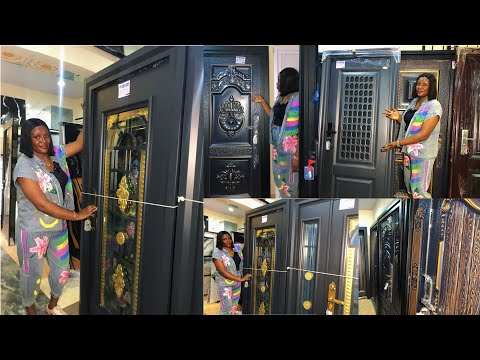 Видео: Цена на дверные замки с отпечатками пальцев, литые двери, королевские стальные двери, французские...