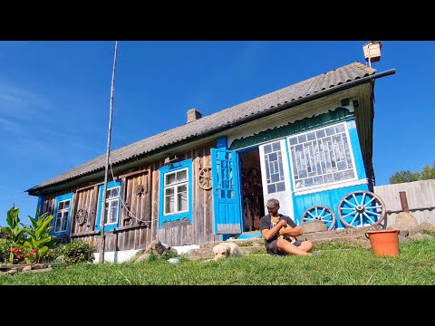 Видео: Остался один в ДЕРЕВНЕ С ЖИВОТНЫМИ! Посадил клубнику, убрал урожай.