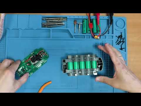 Видео: Сборка аккумулятора Ryobi 18v one+ на элементах 18650 из DYI набора с Aliexpress