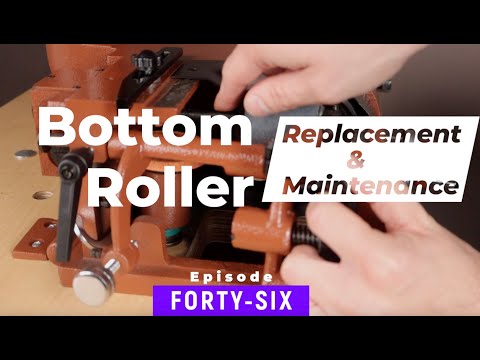 Видео: Замена/обслуживание нижнего ролика на долбёжных станках NP4 и NP10 — ЭПИЗОД 46